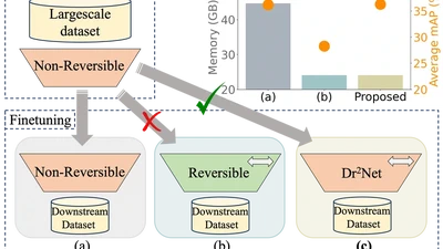Dr2Net: Dynamic Reversible Dual-Residual Networks for Memory-Efficient Finetuning featured image